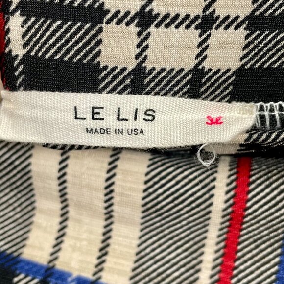 Le Lis Plaid A-Line Skirt XL Stretch Elastic Waist Pockets • Preppy Grunge Twee - Picture 5 of 13